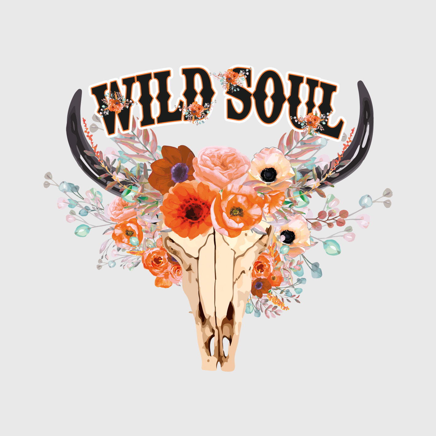 Wild Soul Floral Transfer