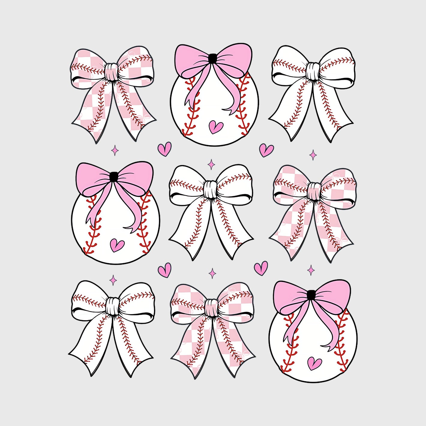 Sweetheart Diamond Bow Set Transfer
