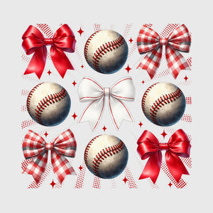 Vintage Sparkle Baseball Collage Transfer