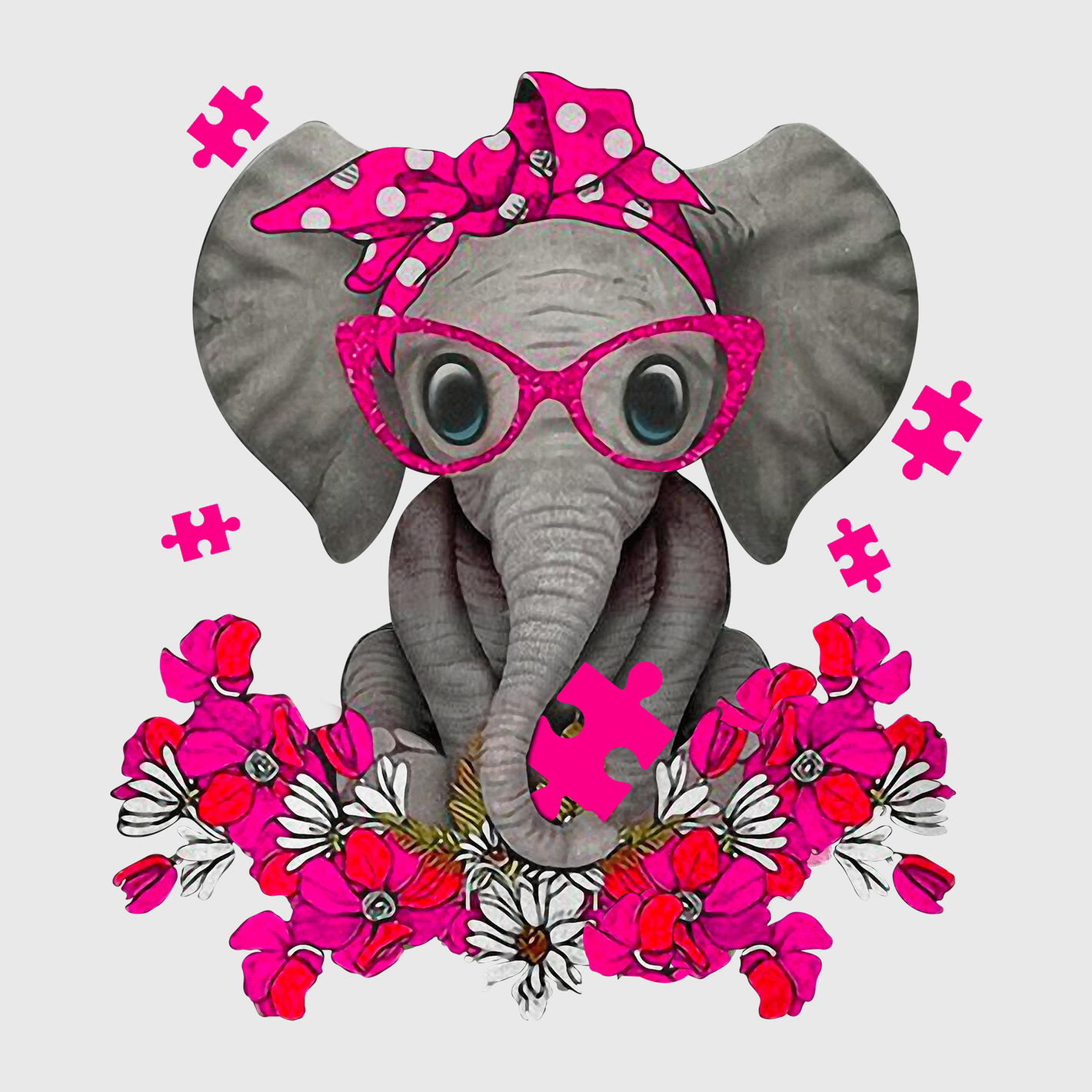 Pink Elephant Warrior Transfer