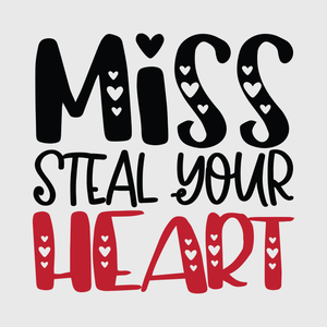 Miss Steal Your Heart Valentine Transfer