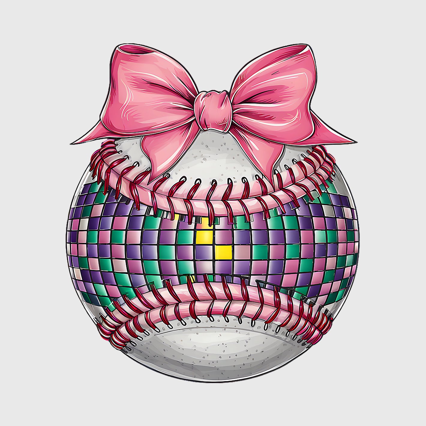 Disco Diamond Bow Transfer