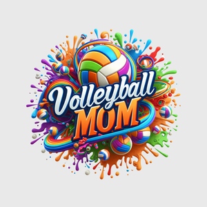 Volleyball Mom Neon Transfer