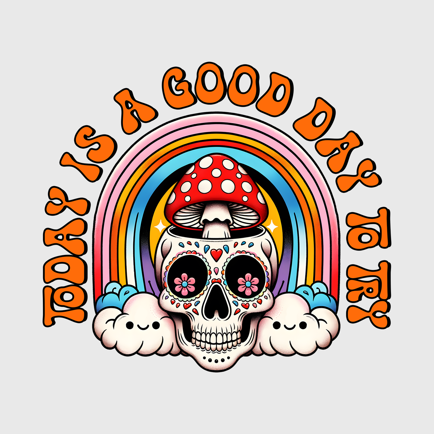 'Have A Good Day' Rainbow Transfer