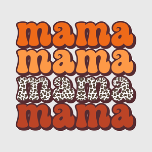 Bold Retro Mama Transfer