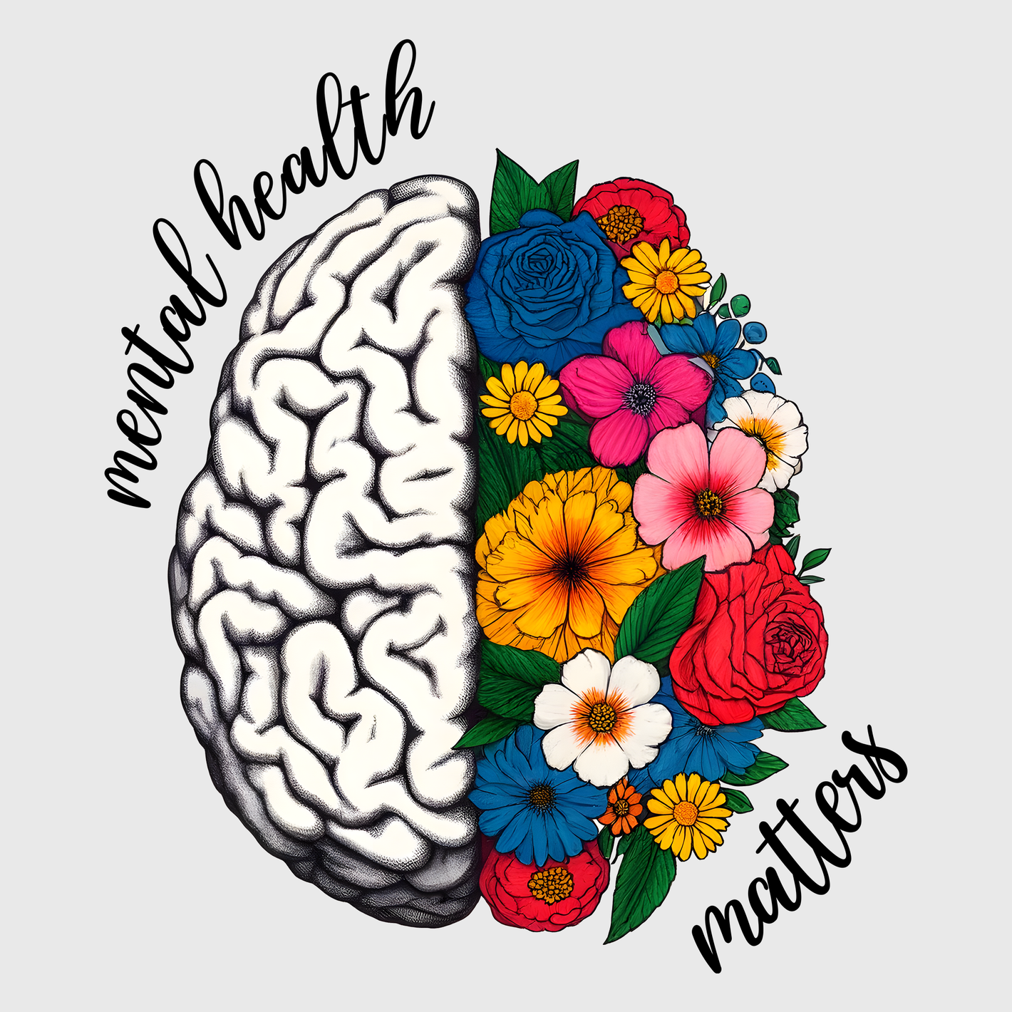 Mental Health Matters Floral Transfer