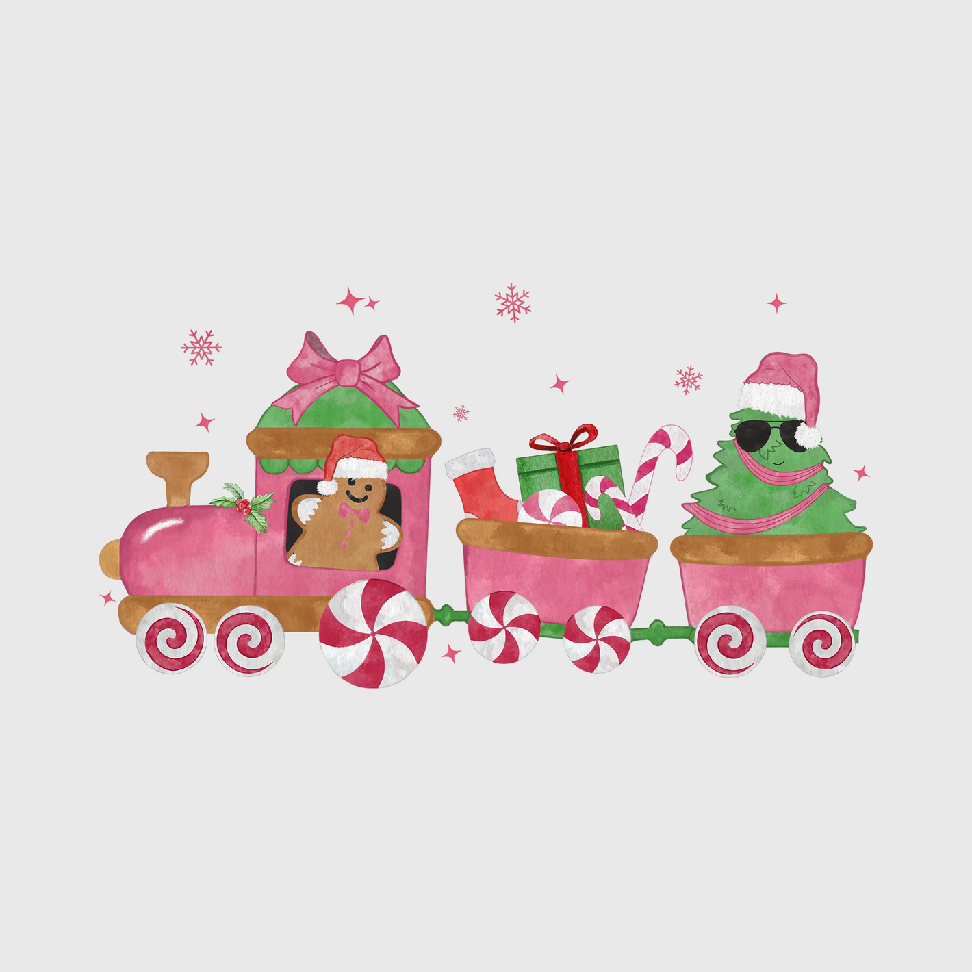 Candy Christmas Train Transfer