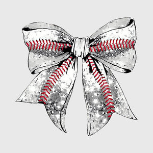 Glitter Stitch Bow Transfer