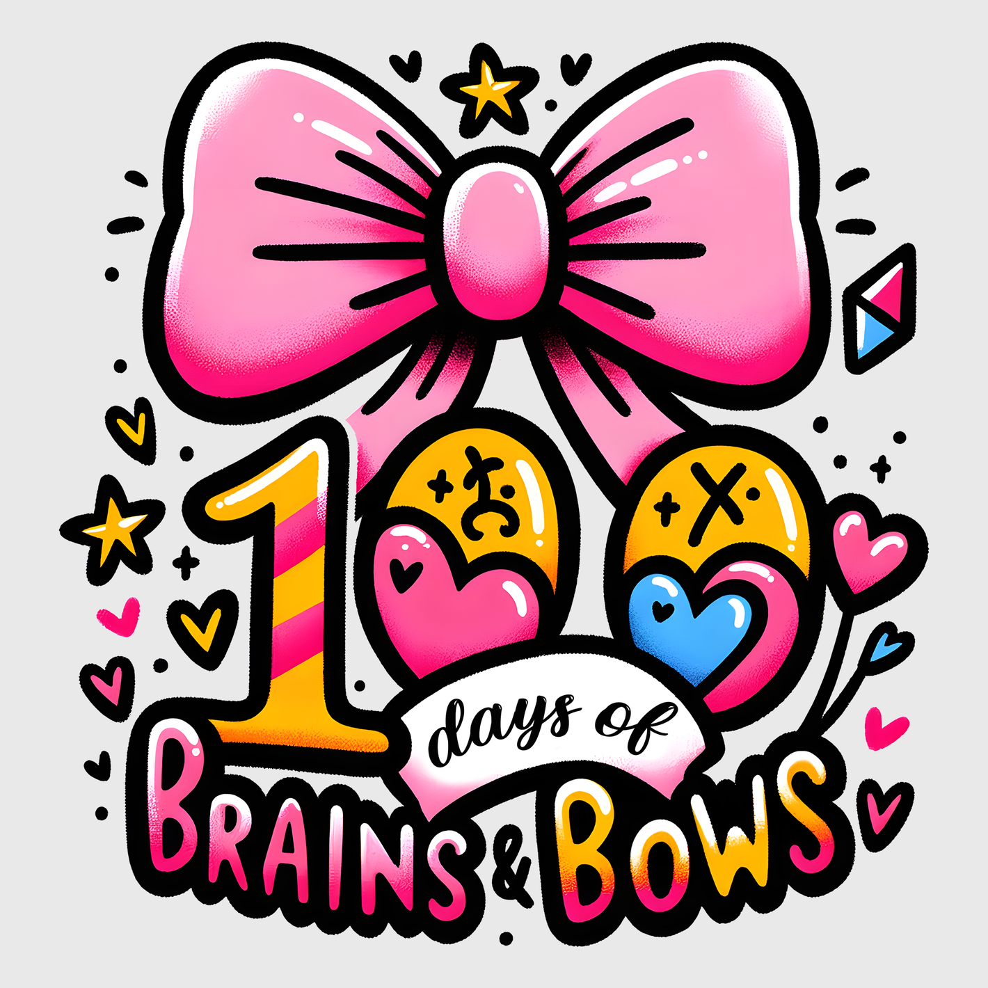 100 Days Of Brains And Bows Transfer