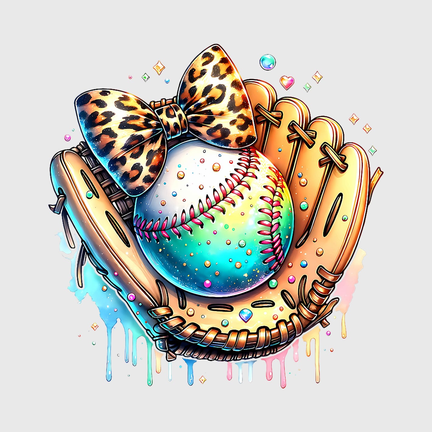Neon Splash Diamond Transfer