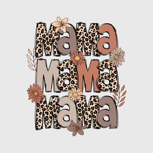 Repeating Mama Earth Tones Transfer