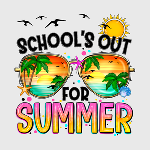 School’s Out For Summer Rainbow Transfer