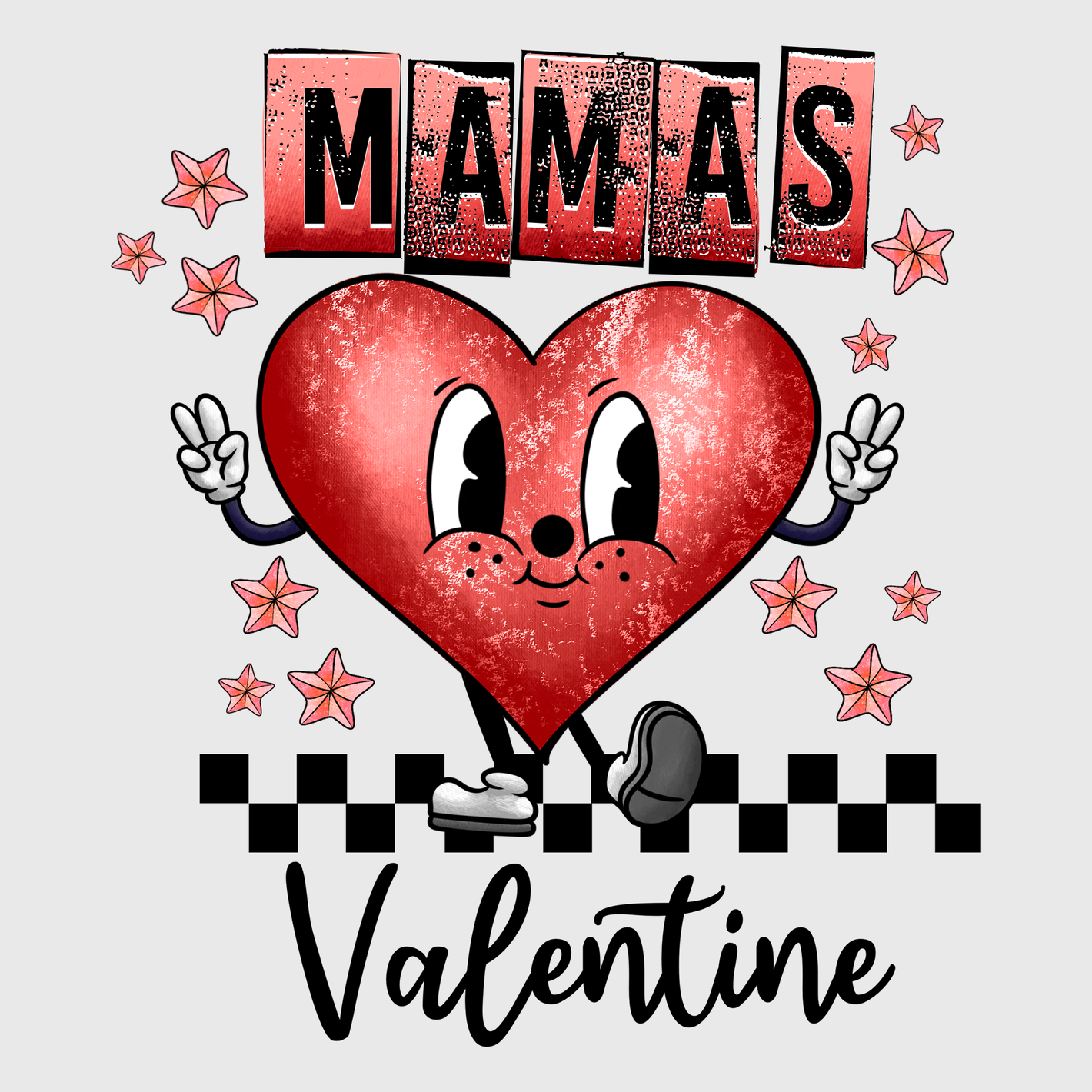 Mamas Heart Valentine Transfer