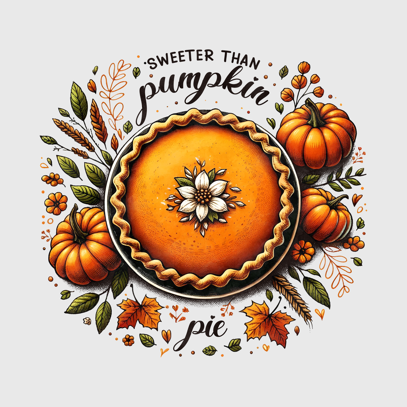 Gather Together Pumpkin Pie Transfer