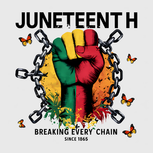 Juneteenth Fist Butterfly Freedom Transfer