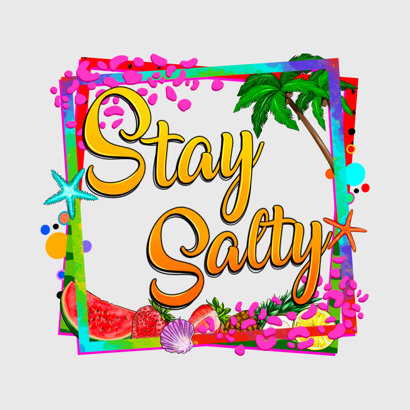 Stay Salty Summer Frame Transfer