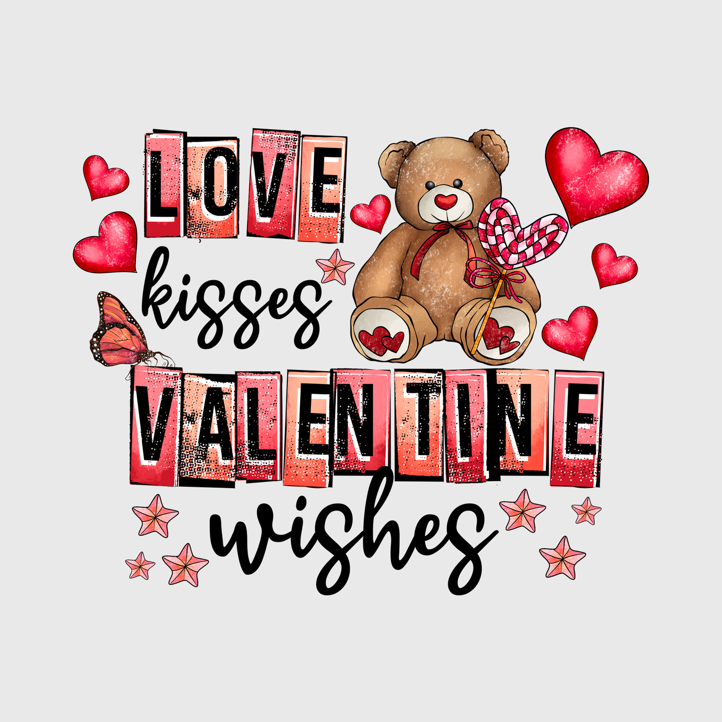 Love, Kisses, Valentine Wishes Transfer