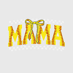 Varsity Softball Mama Bow Transfer