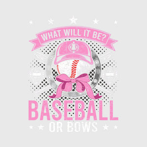 Sporty Baseball Or Bows Transfer
