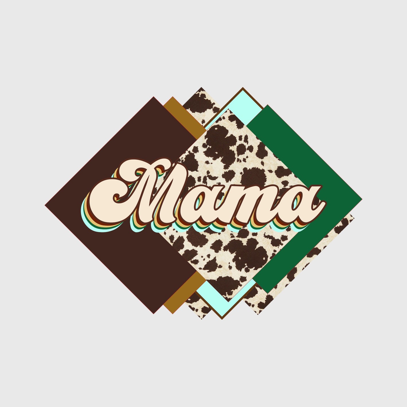 Vintage Mama Diamond Transfer