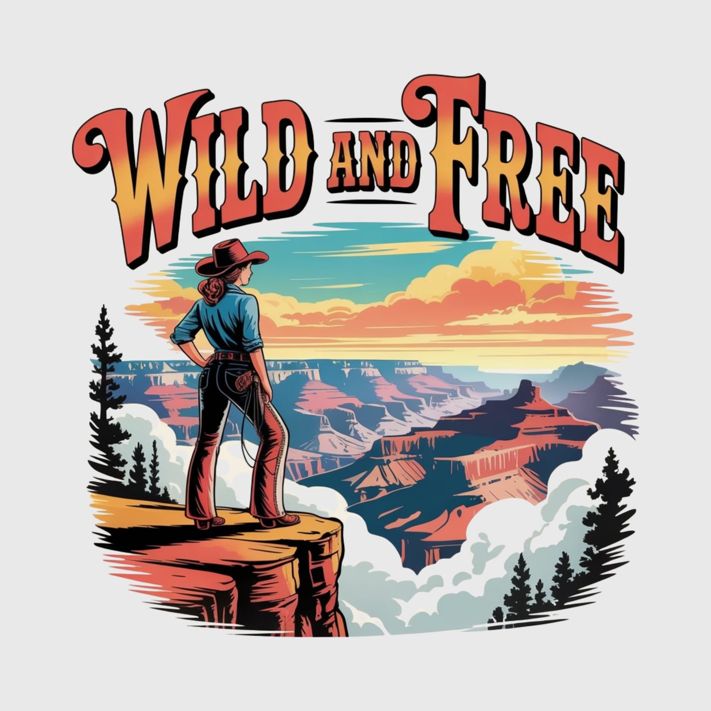 Canyon Cowgirl Spirit Transfer