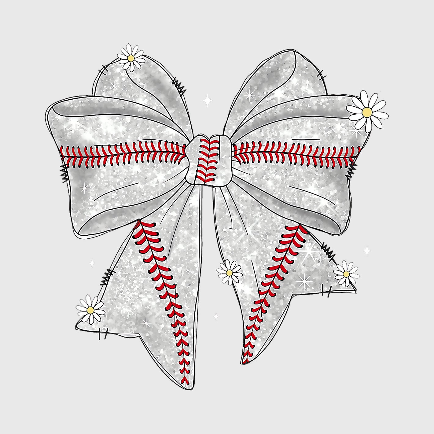 Daisy Diamond Bow Transfer