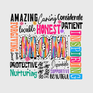 Word Collage Mom Transfer