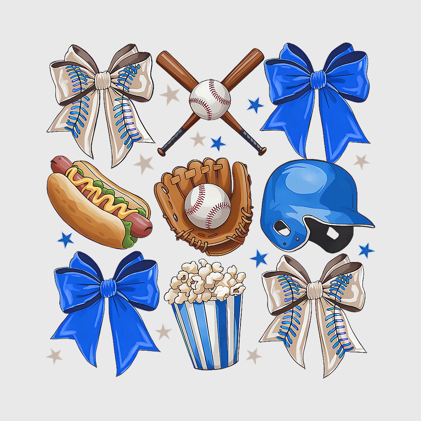 Blue Game Day Icons Transfer