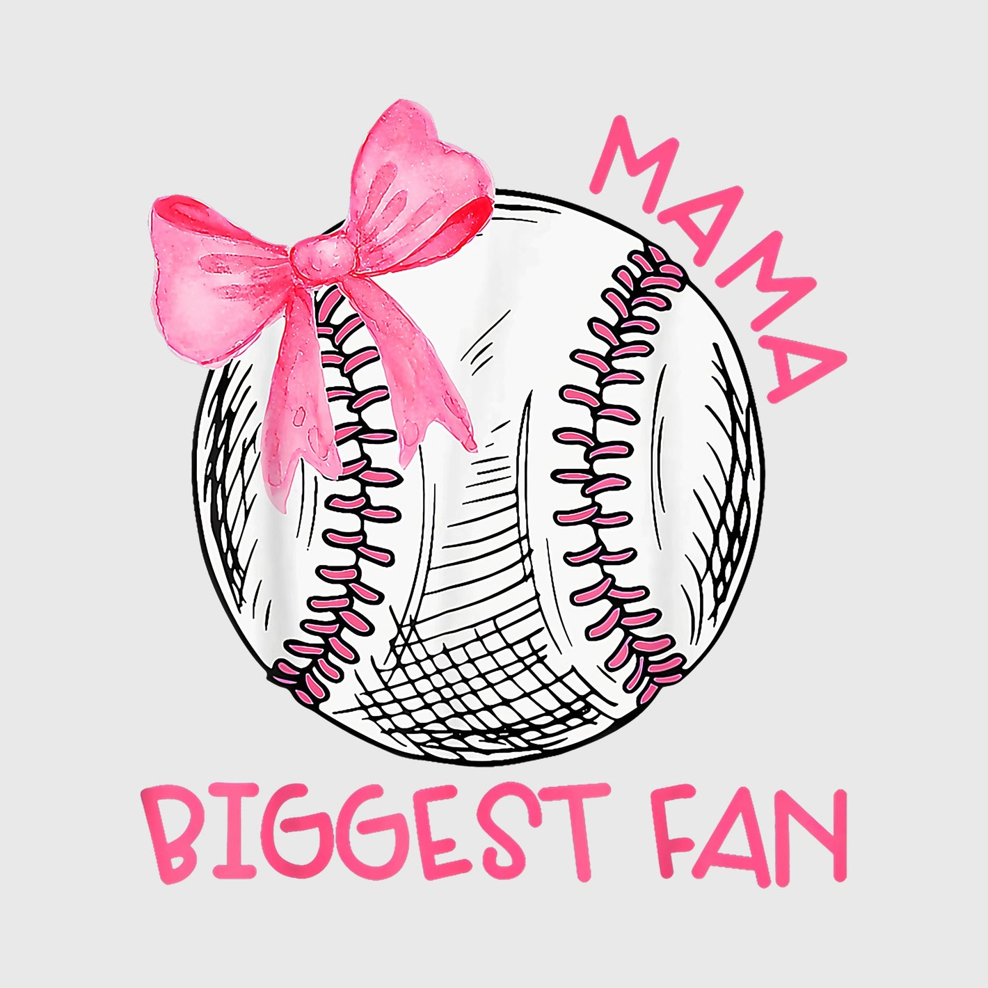 Pink Stitch Biggest Fan Transfer
