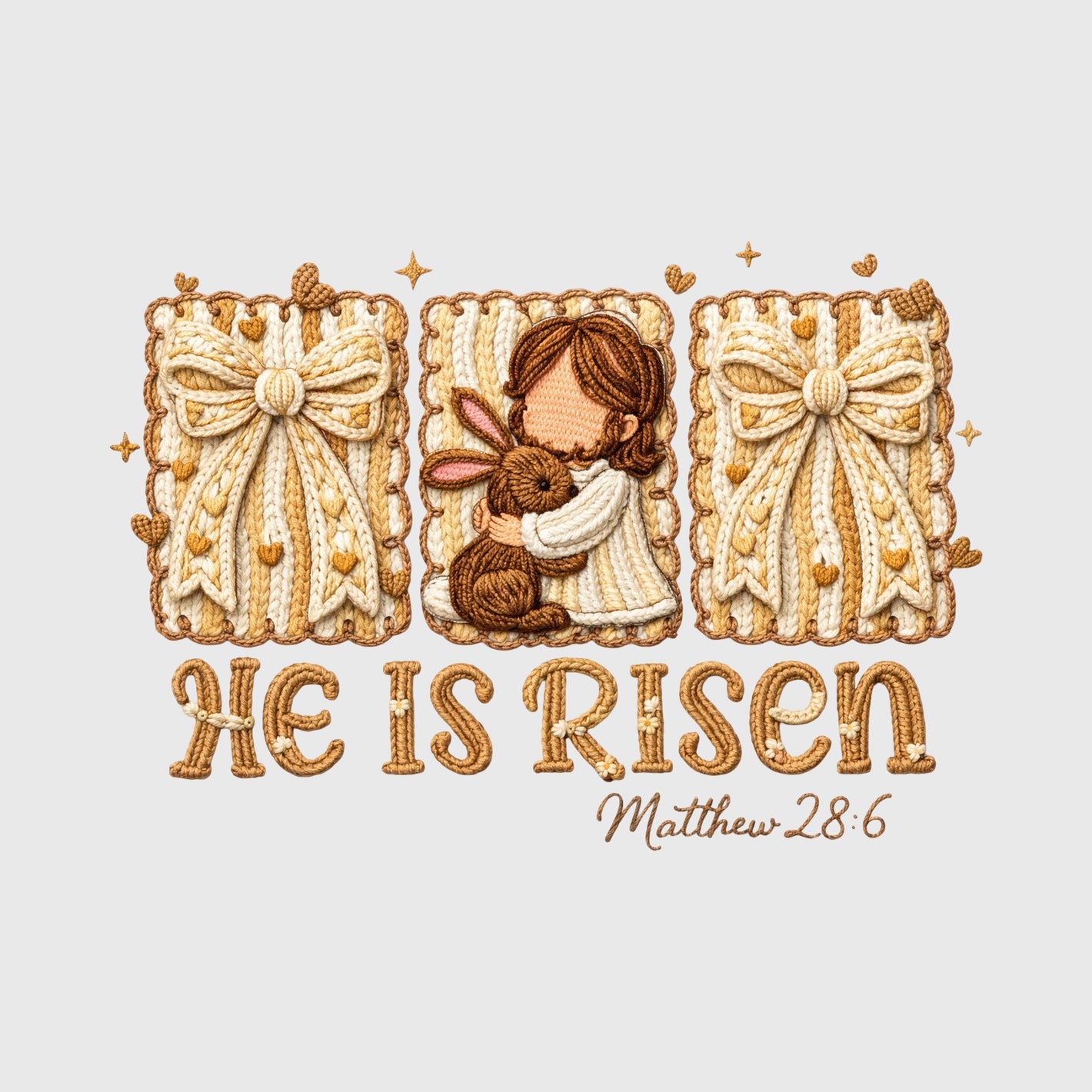 Neutral Knit Resurrection Transfer