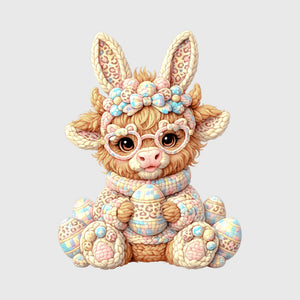 Pastel Patch Bunny Calf Transfer