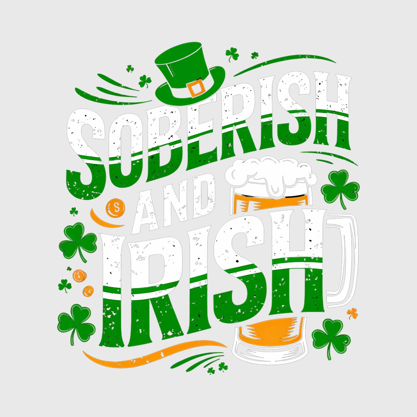 Soberish Irish Cheers Transfer