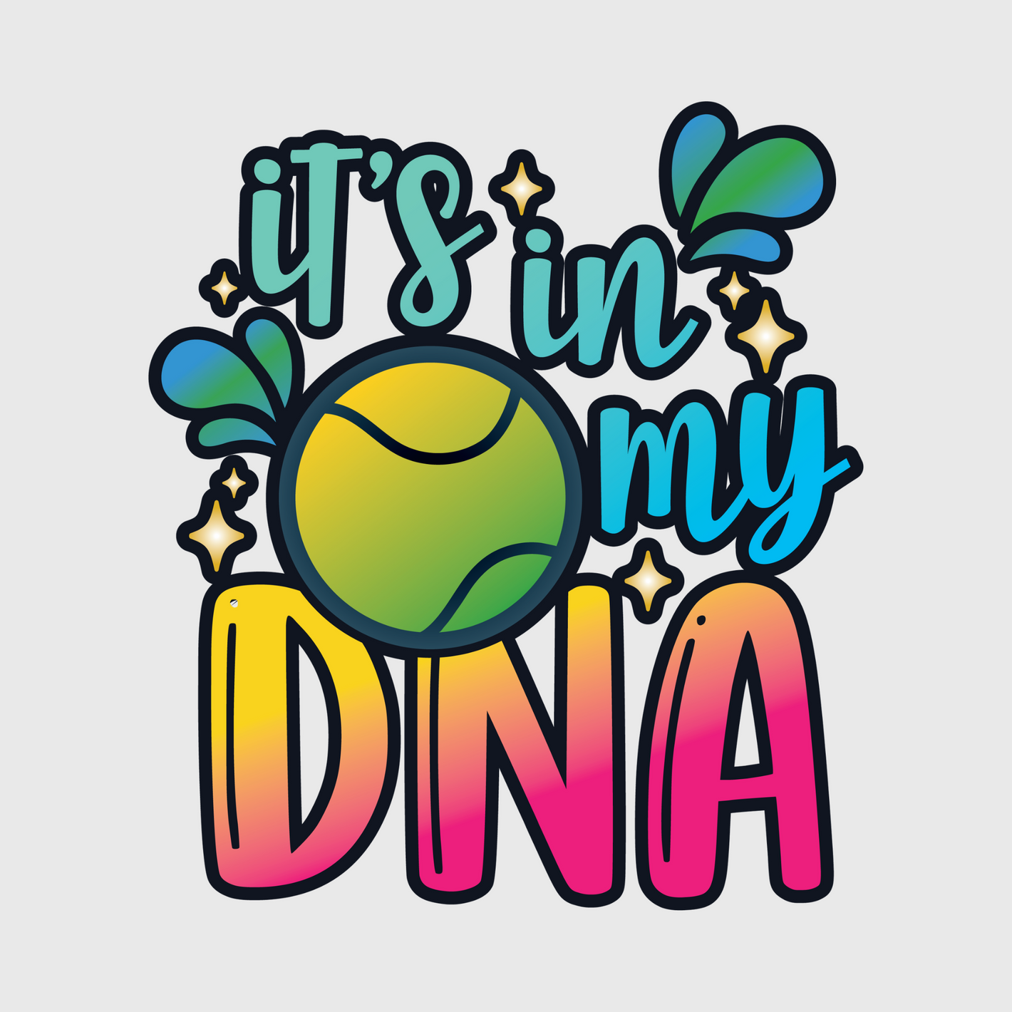 It's in My DNA Tennis Transfer