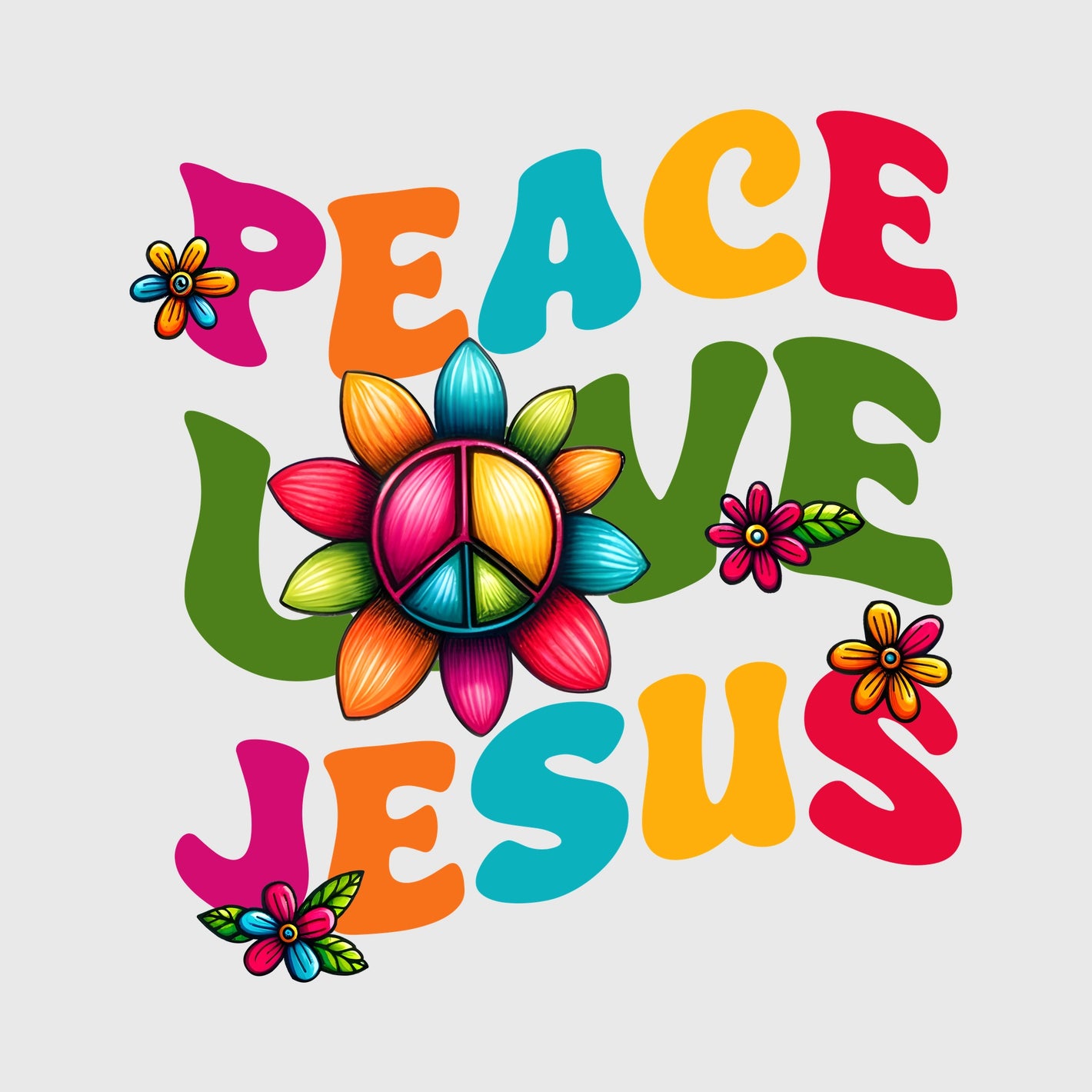 Retro Revival Jesus Transfer