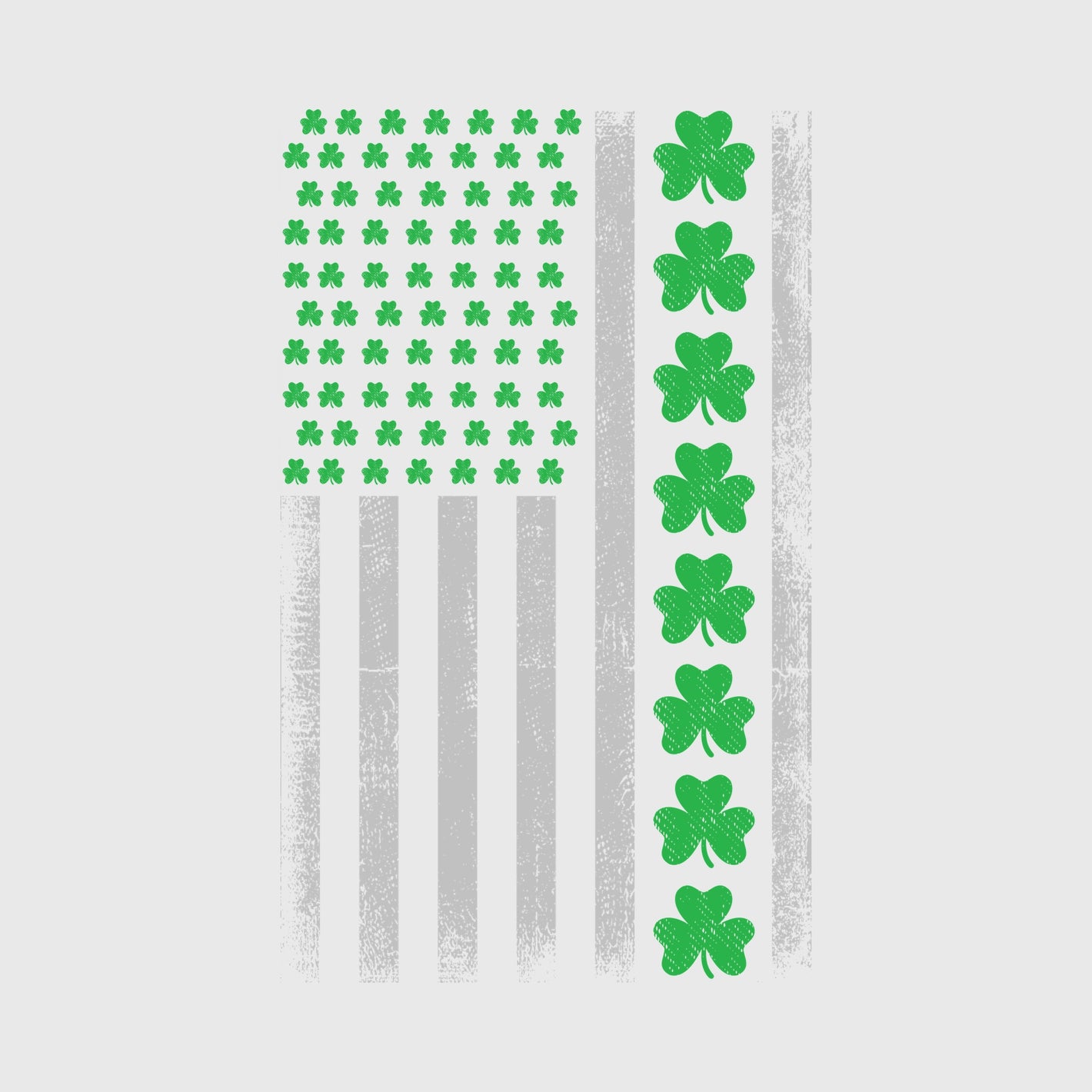 Minimal Shamrock Flag Transfer
