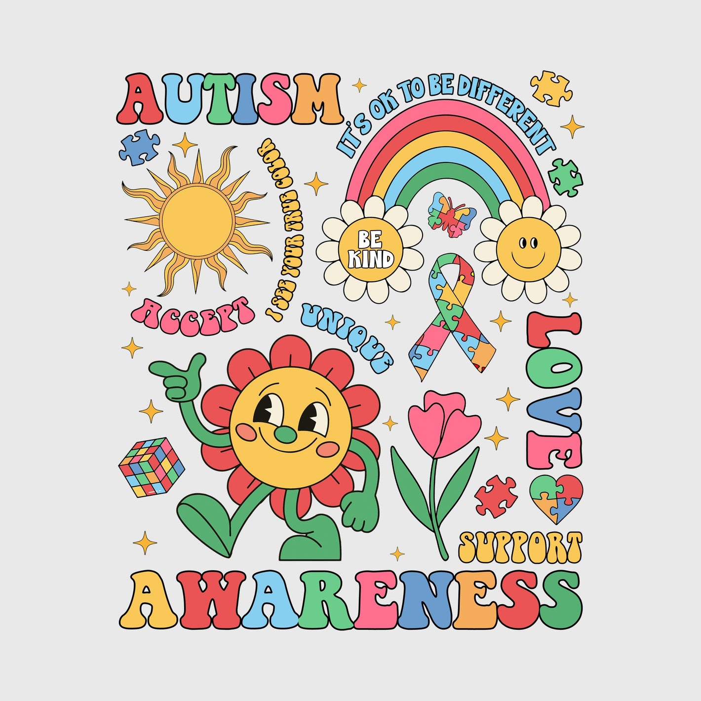Kindness Spectrum Garden Transfer