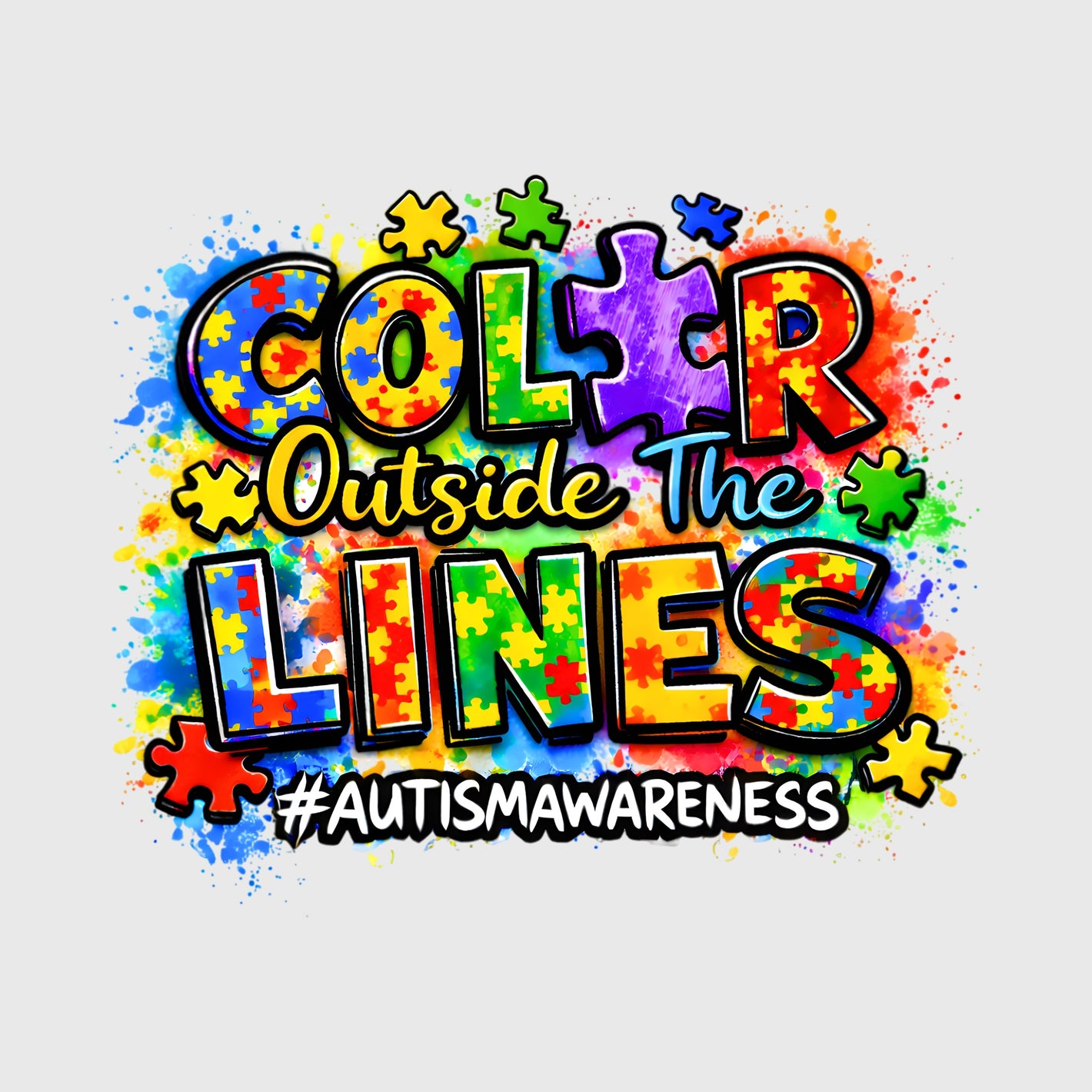 Puzzle Paint Awareness Transfer
