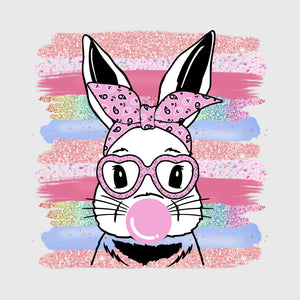 Bubblegum Bunny Chic Transfer