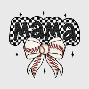 Checkered Mama Bow Transfer