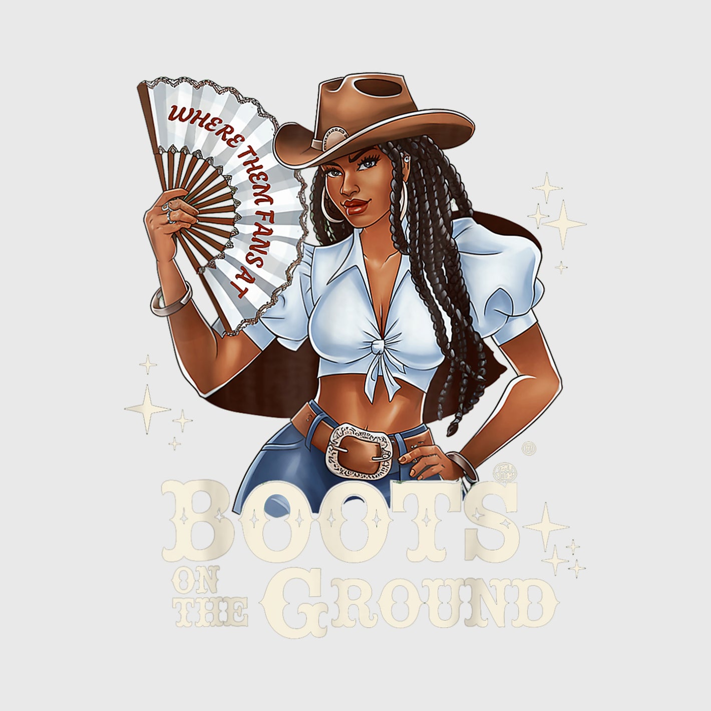 Fan Flair Cowgirl Transfer