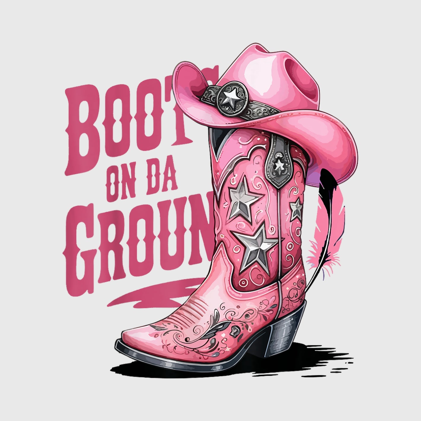 Pink Star Rodeo Transfer