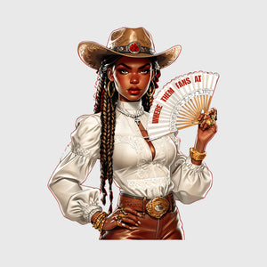 Western Fan Queen Transfer