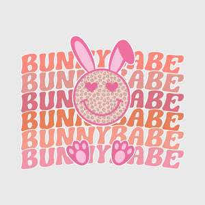 Retro Bunny Babe Stack Transfer