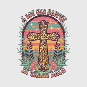 Leopard Cross Sunset Praise Transfer