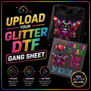 Glitter DTF Gang Sheet Uploader