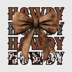 Rustic Bowed Howdy Transfer