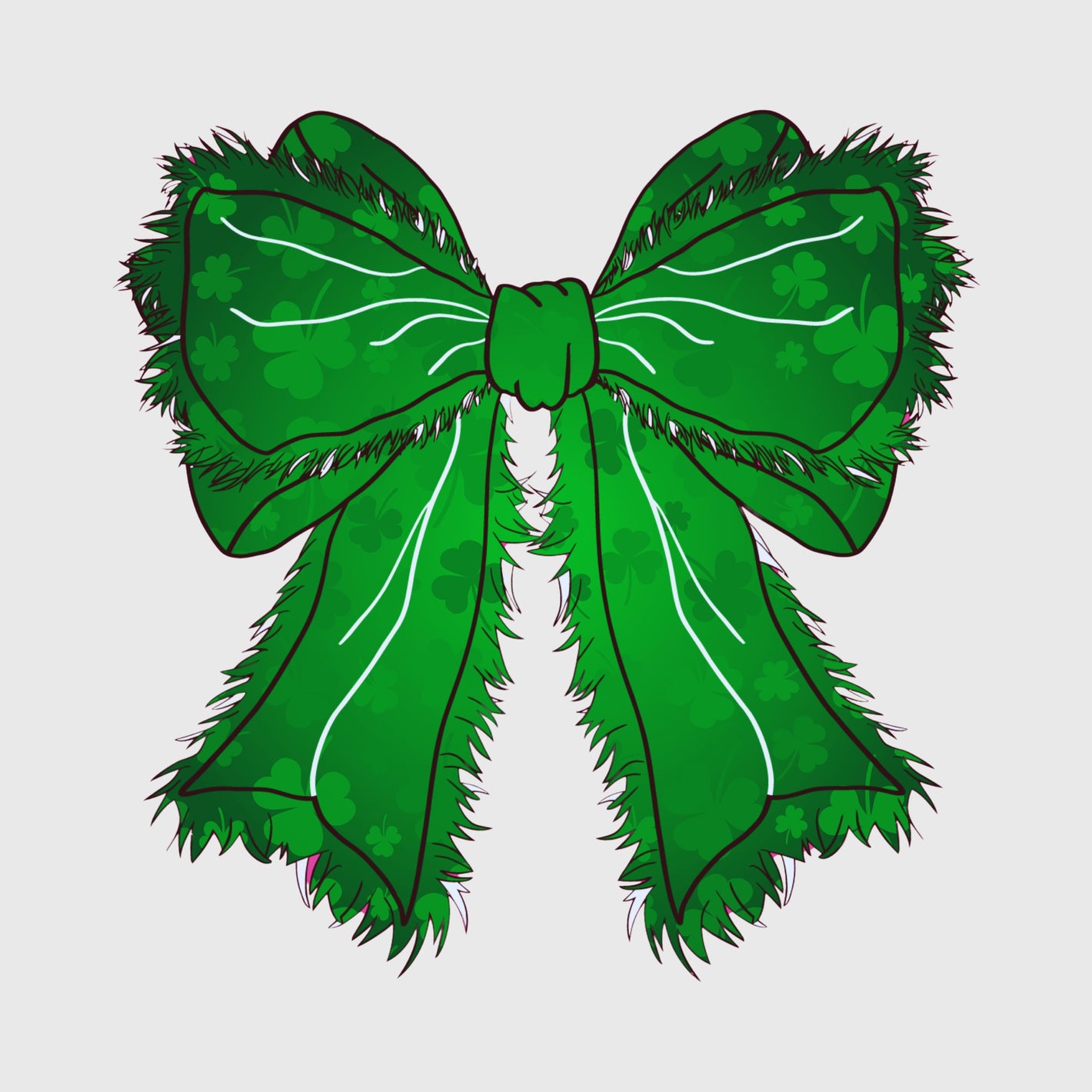Shamrock Fade Bow Transfer