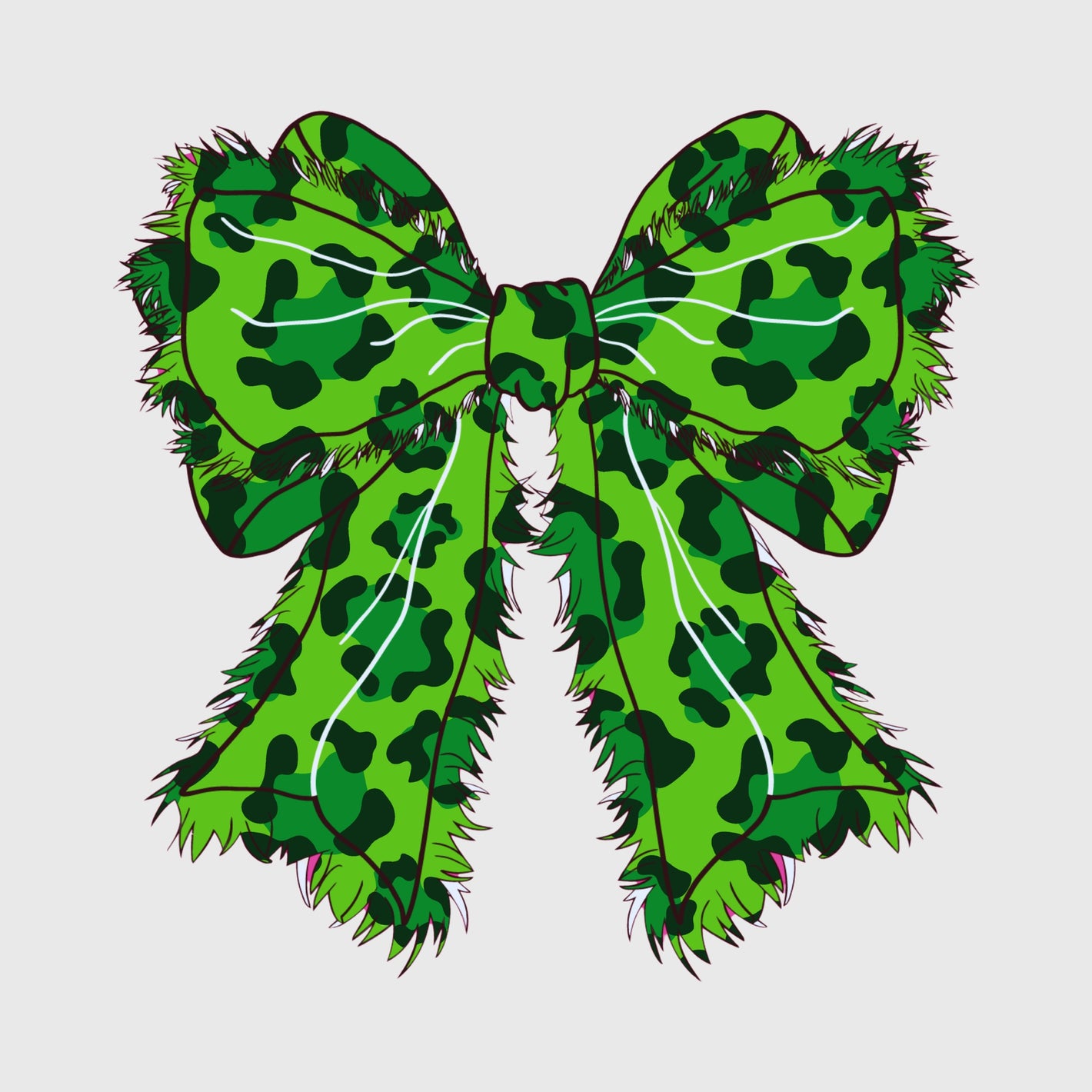Clover Camo Bow Transfer