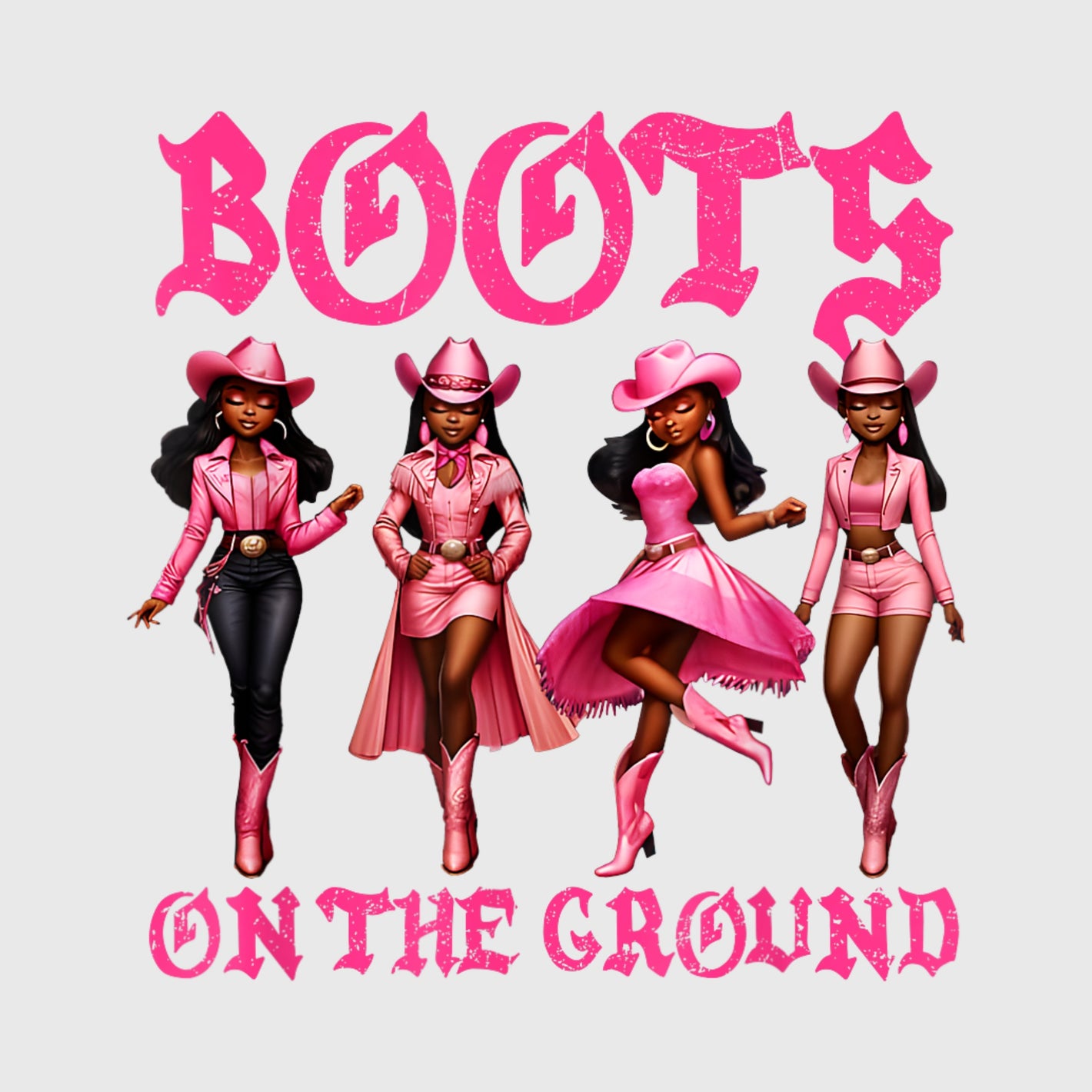 Pink Power Cowgirls Transfer