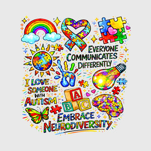 Neurodiversity Celebration Collage Transfer